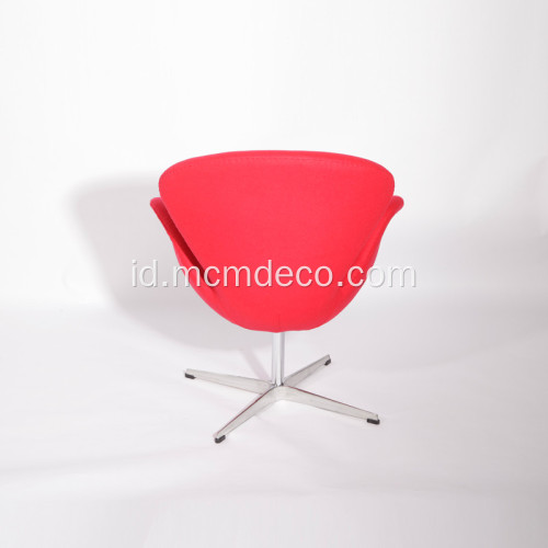 Arne Jacobsen Cashmere Wool Swan Lounge Chair Replica